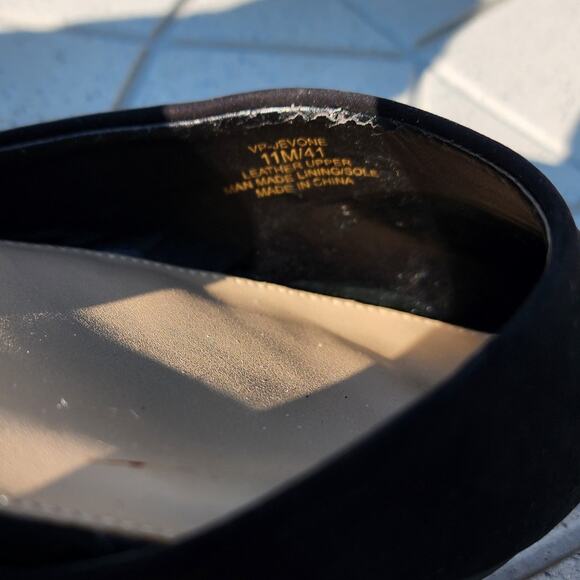 Vince Camuto Jevone Black Suede Ankle Tie Ballet Flats 11 - Picture 5 of 11